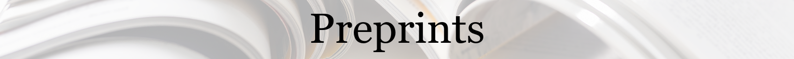 Preprints