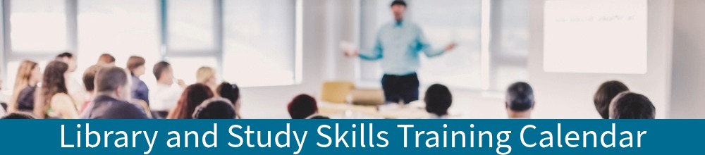 Library and Study Skills Training Calendar