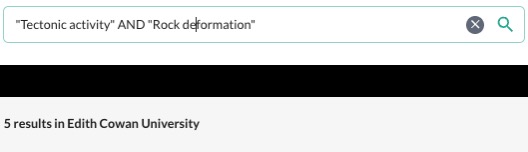 ECU Library search - Tectonic activity AND Rock deformation