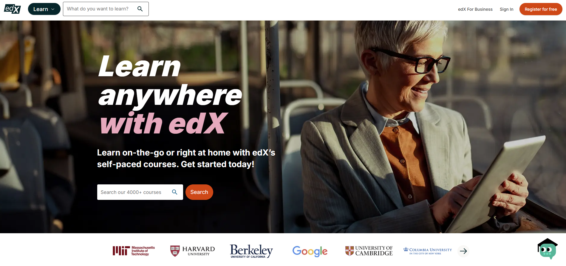 edx homepage