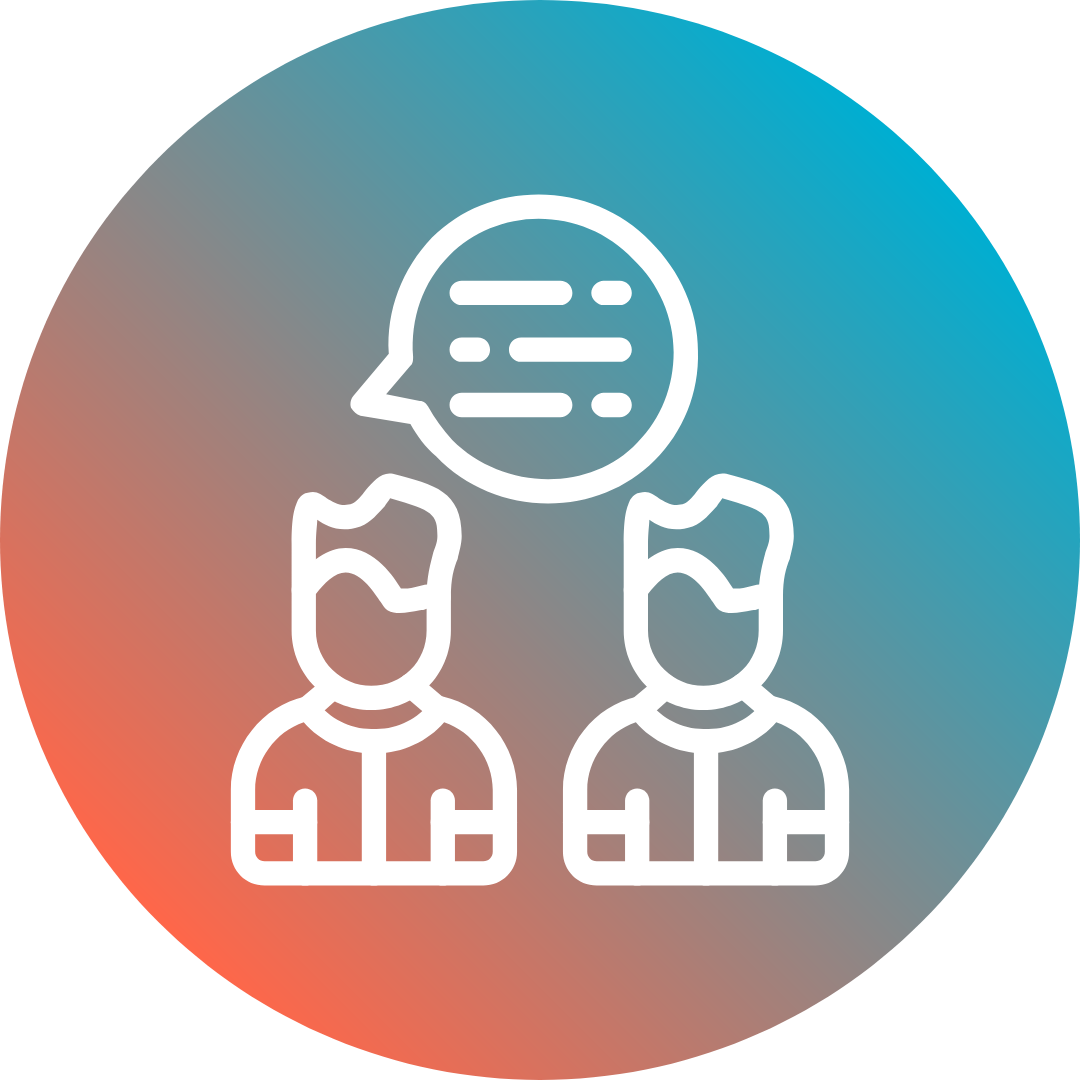 Icon for communicate section