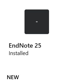 EndNote 2025 in the UTS Company Portal