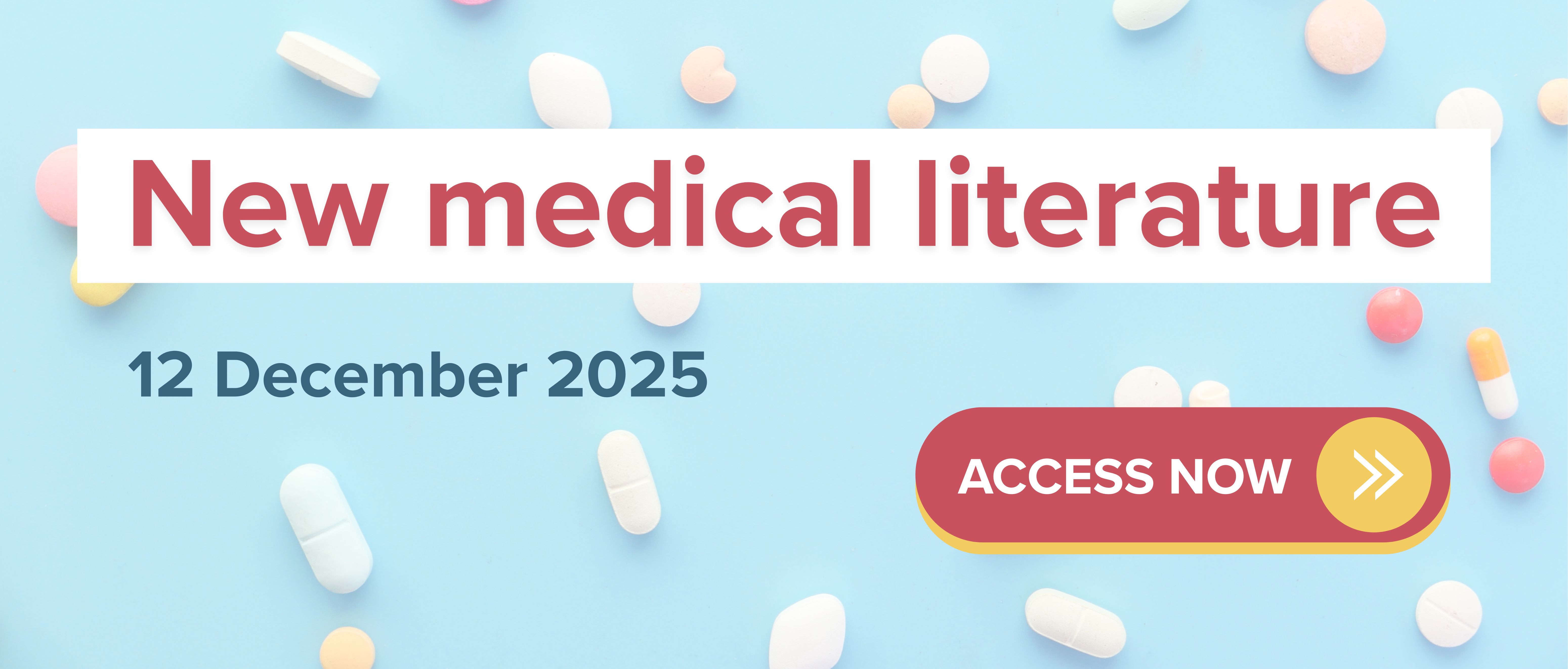 new medical literature 12 December 2025 blue background