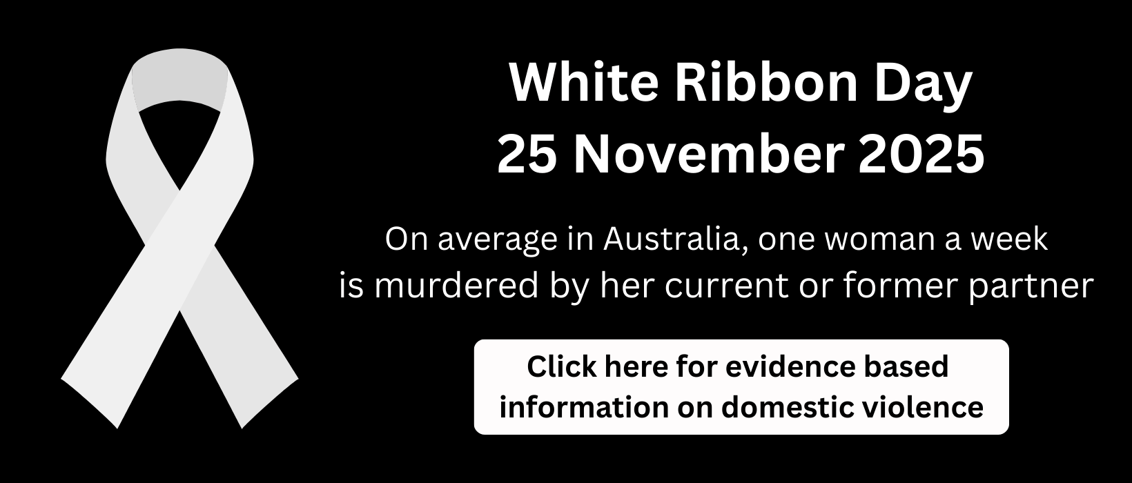 black background white ribbon