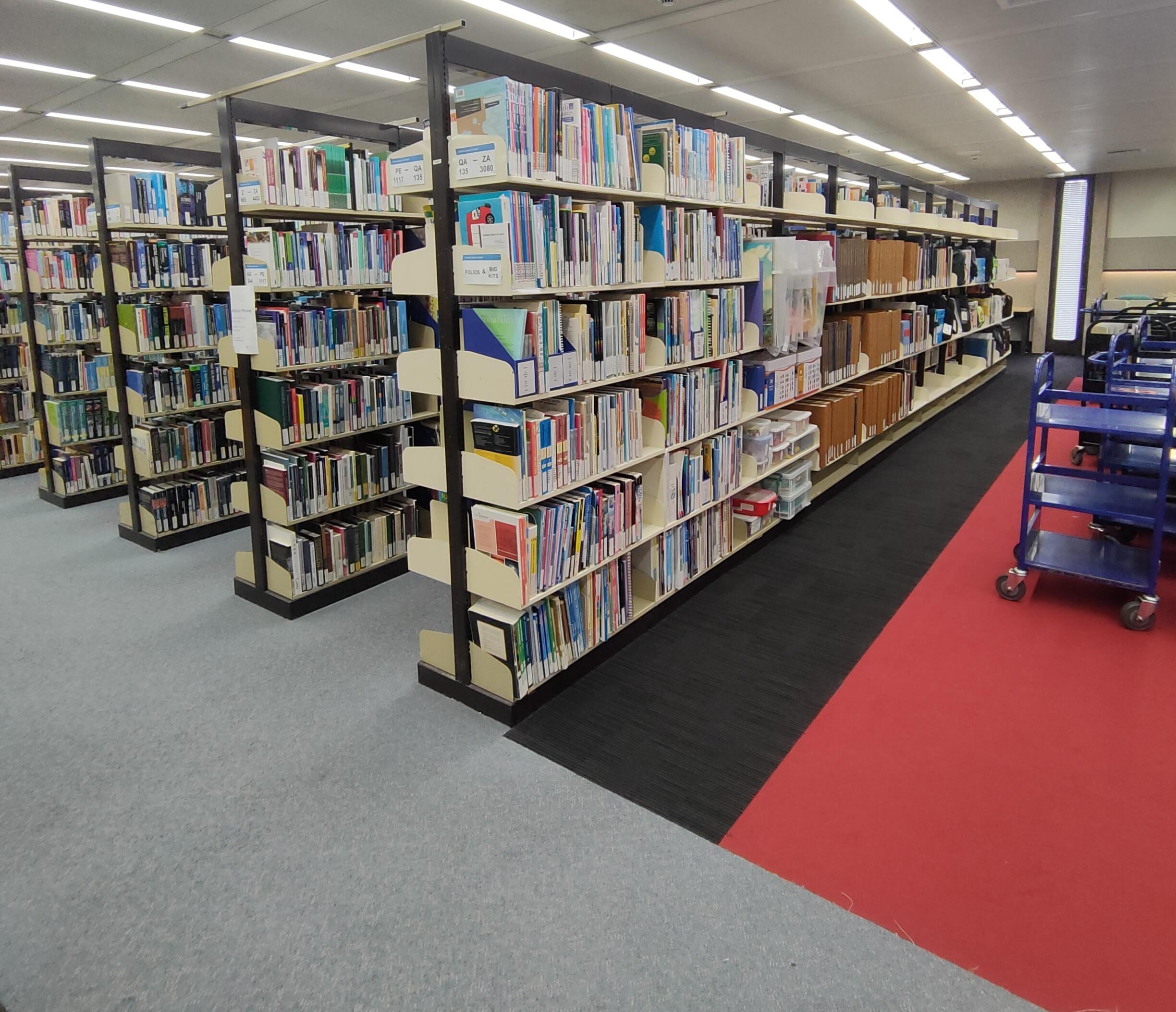Image of the Curriculum Collection in Central library