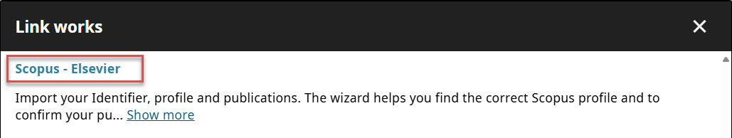 Select scopus elservier