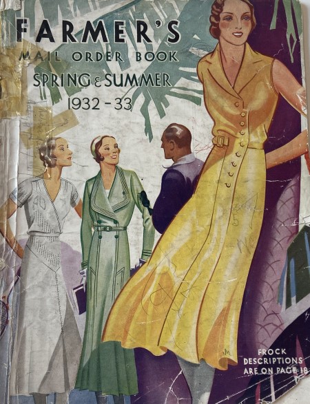 Advertisement 1930s woman in flowing dress