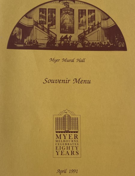 Copy of front cover of menu