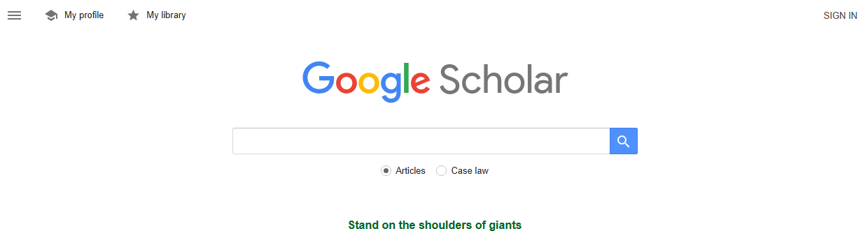 sign in google scholar