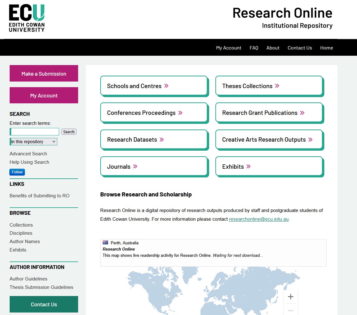 Research Online, ECU's institutional repository