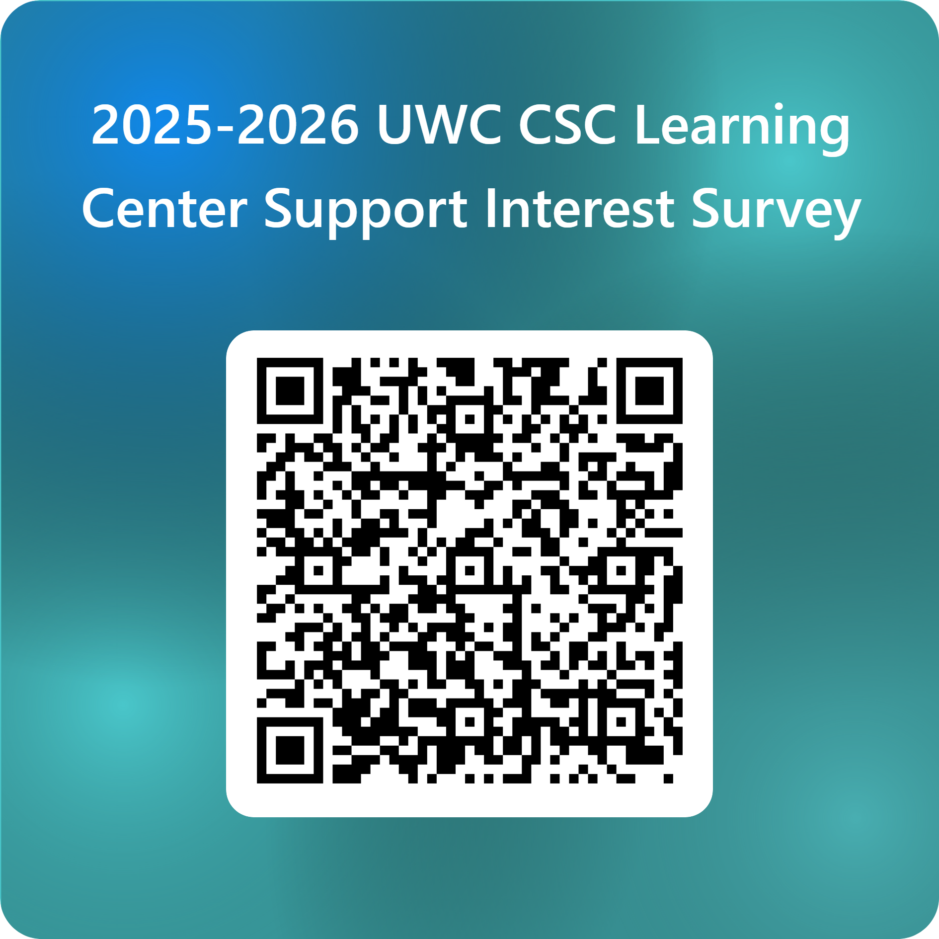 QR Code for Learning Center Survey