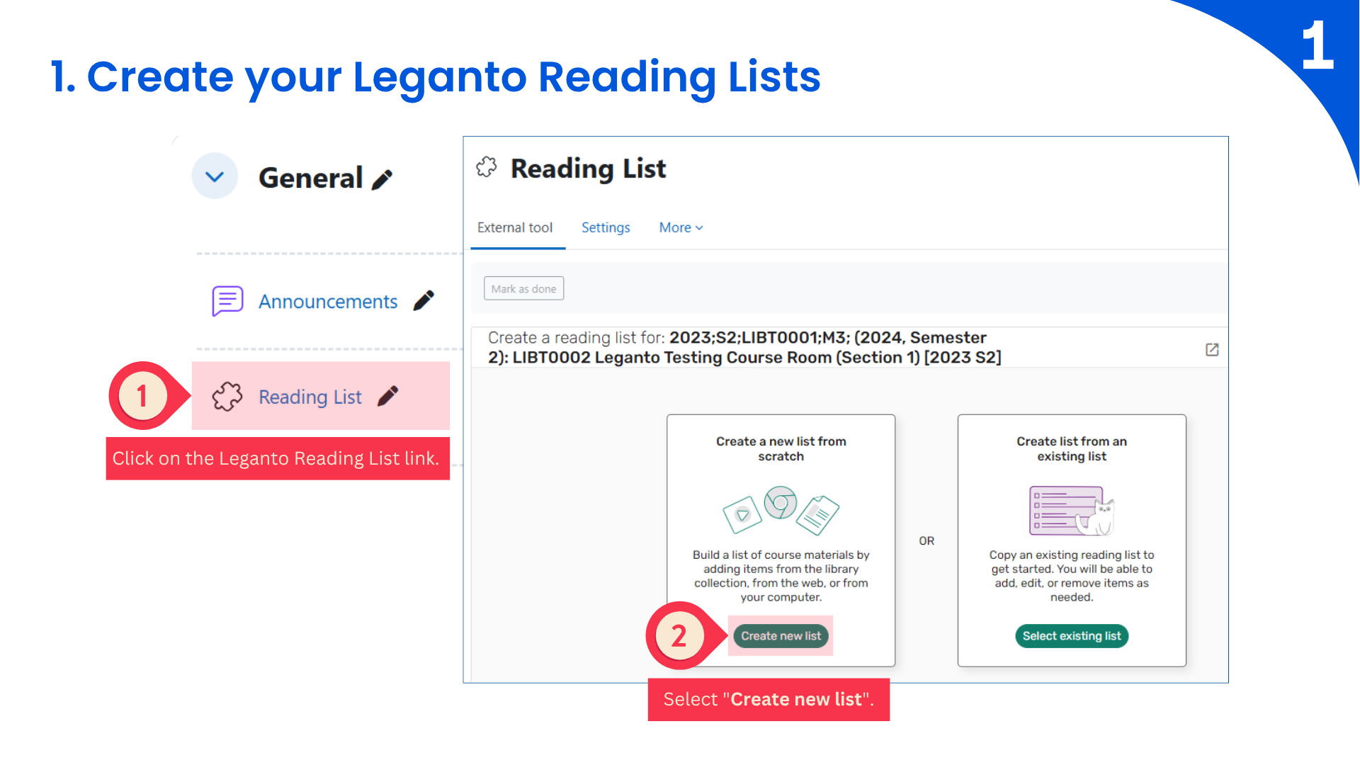 Step 1. Create Your List - Leganto Reading Lists - Research Guides at ...
