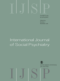 International Journal of Social Psychiatry