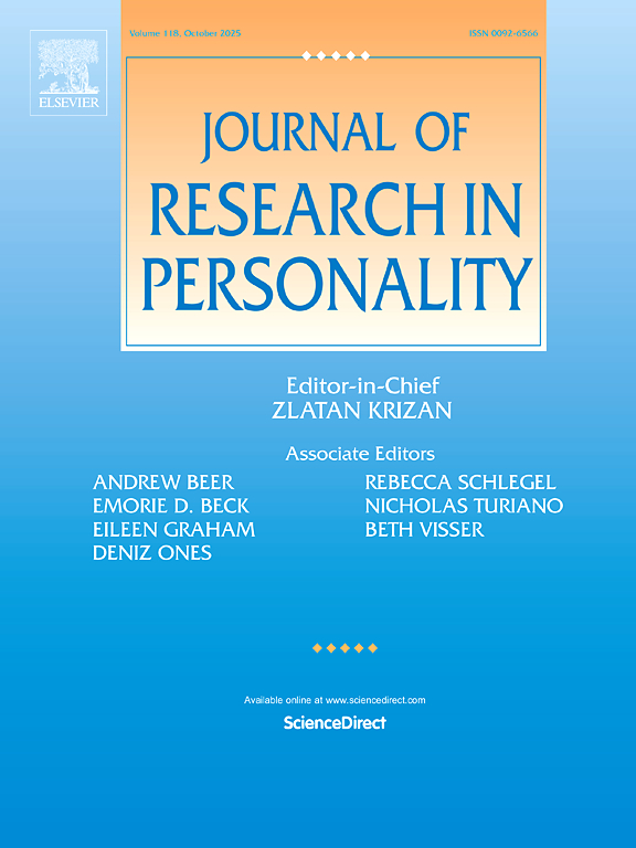Journal of Research in Personality
