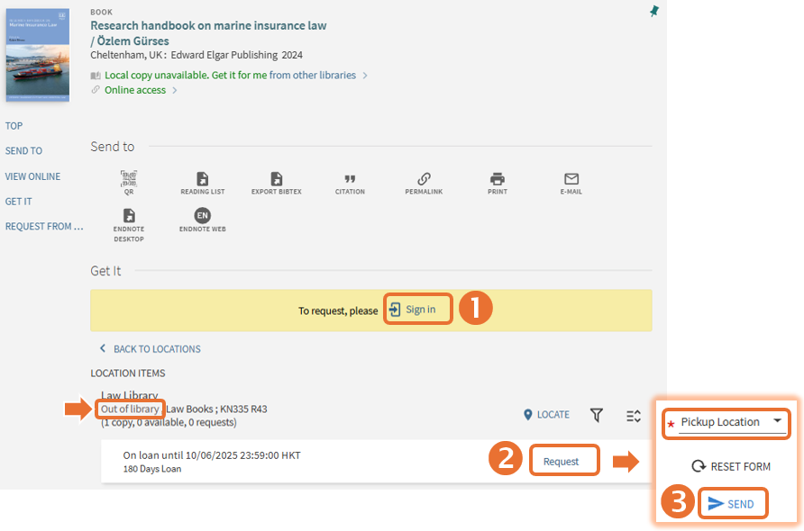 Steps to recall a book