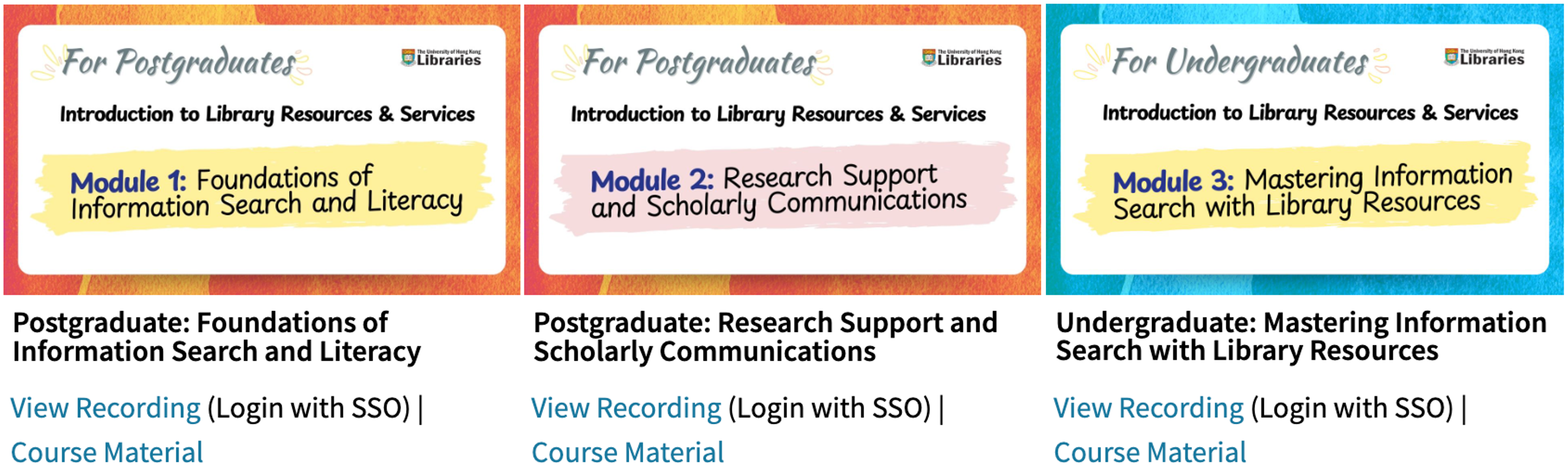 Visit Recorded Library Trainings