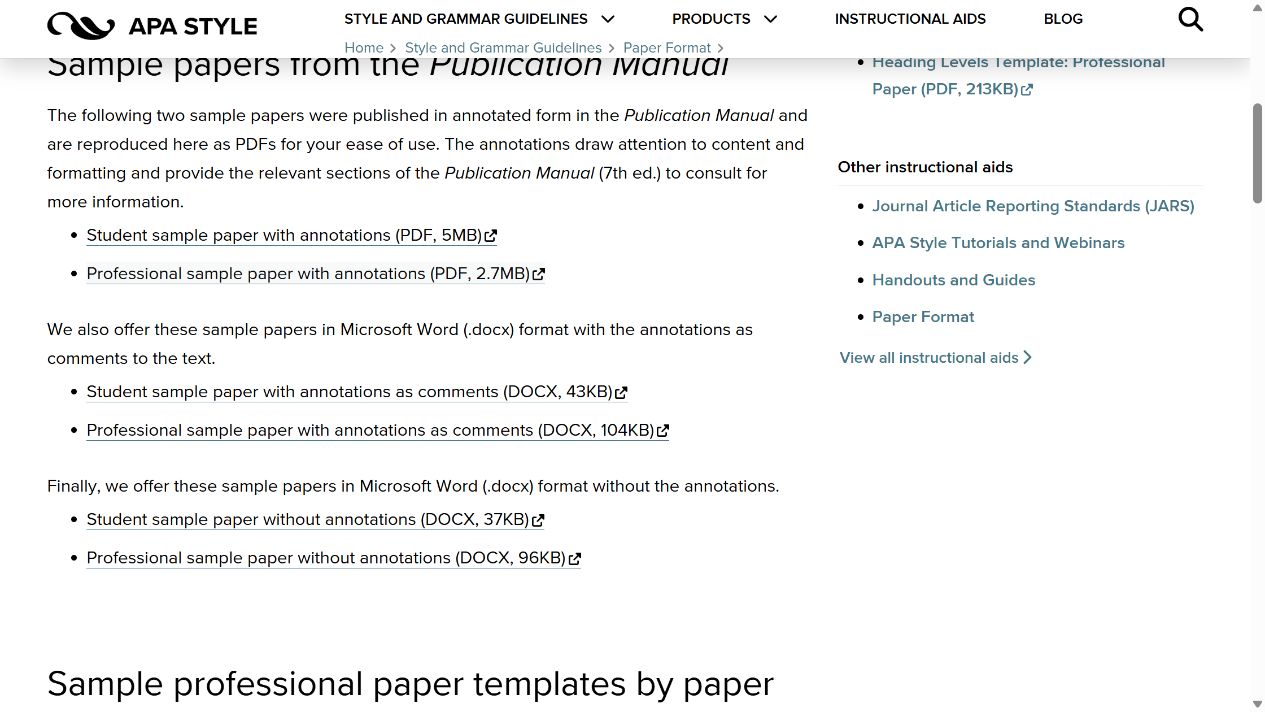 Paper Elements and Format in APA Style - Citing Information - Guides at ...