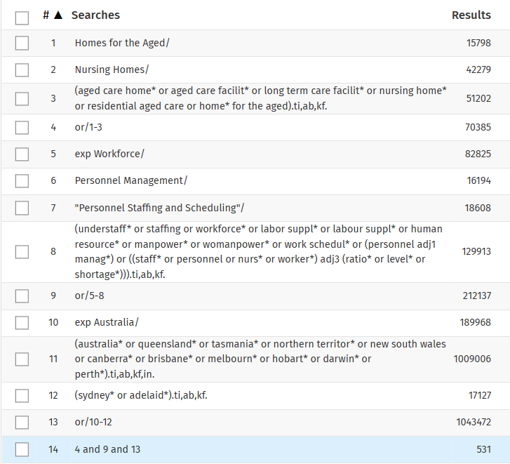Example Searchb Build your search - Systematic Reviews - LibGuides at Adelaide University