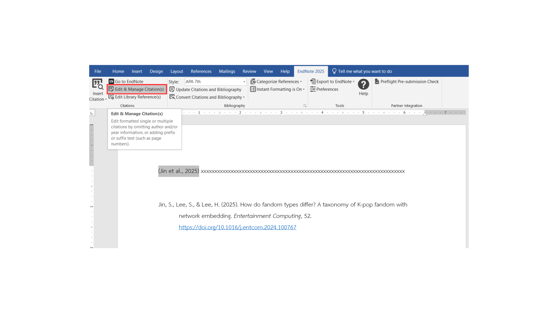 การใช้งานกับ Microsoft Word - EndNote - LibGuides at Chulalongkorn ...