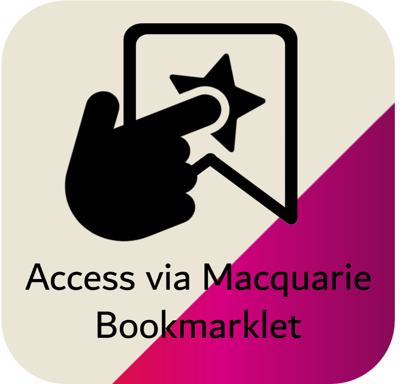 Access via Macquarie bookmarklet icon