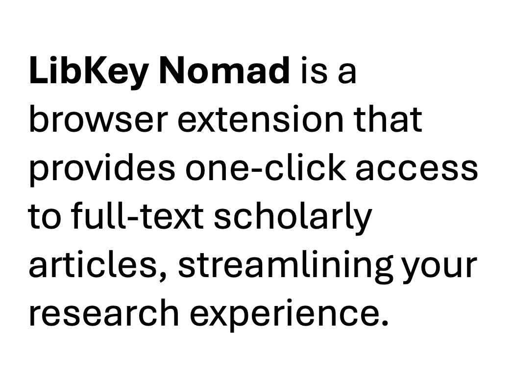 LibKey Nomad description