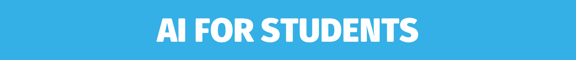 Page banner - AI for students