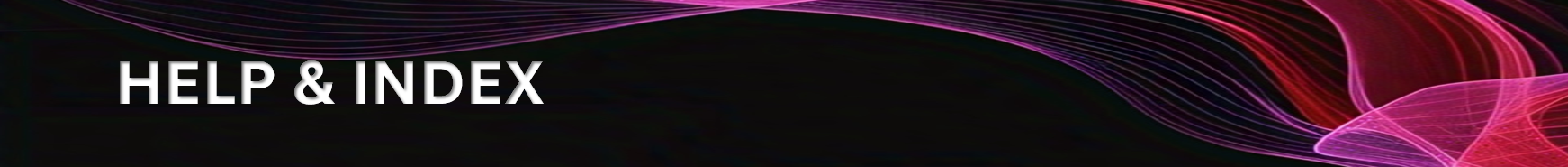 Banner image for Help & Index page