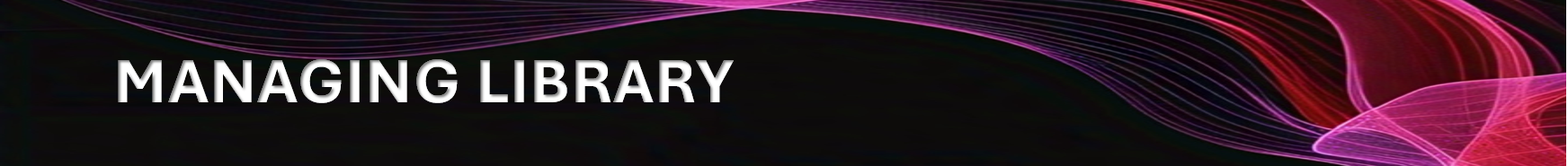 Banner image for managing library page