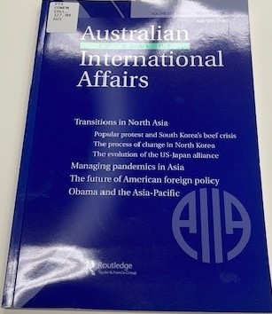 Australian journal of international affairs : the journal of the Australian Institute of International Affairs