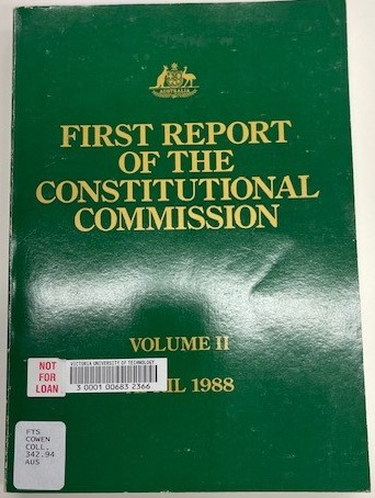 First report of the Constitutional Commission
