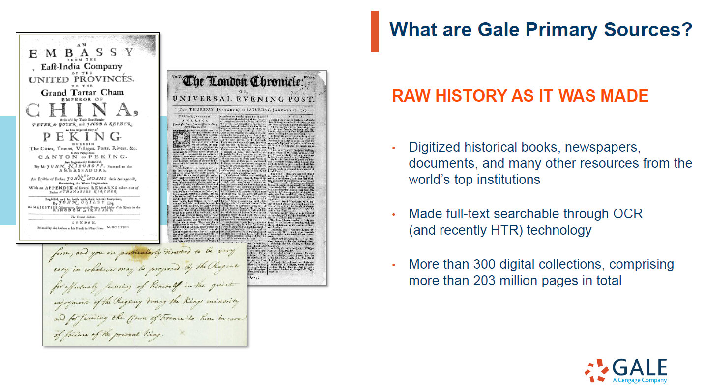 Gale Primary Sources - UM Library Online Databases Training Portal ...