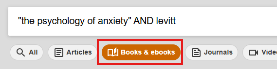 Finding a book or ebook - Using the Library Search - Library guides at QUT