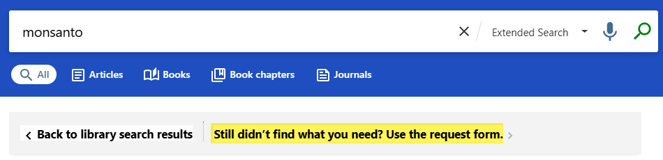 Link to fill out blank request form