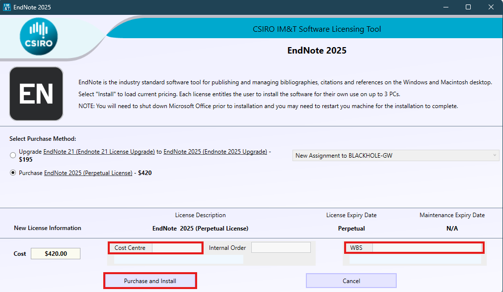 Endnote Software Purchase Installation & setup - EndNote - Library Guides at CSIRO Library Services