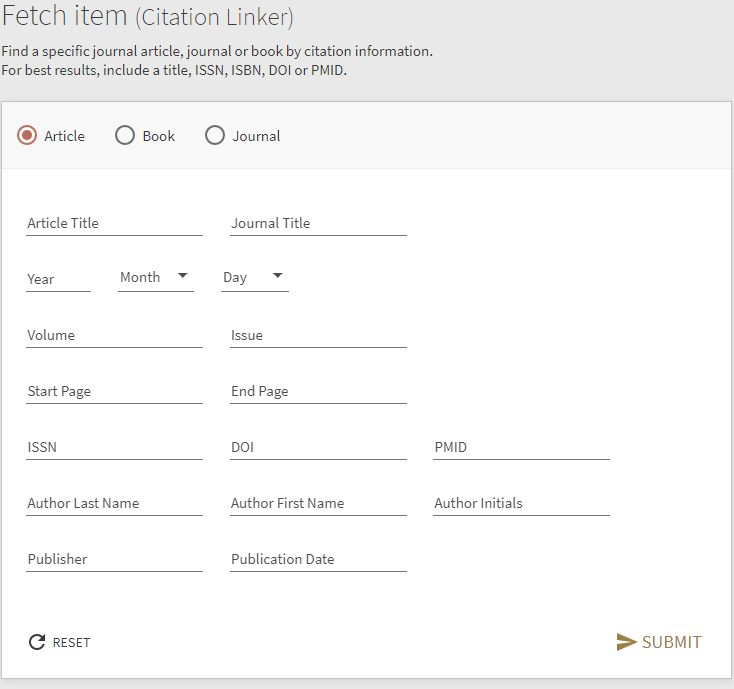 Search techniques - FiNDit Search Help - University Library at The ...