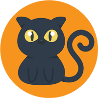 Hiss-sssss.... mrrrroooowww Halloween cat