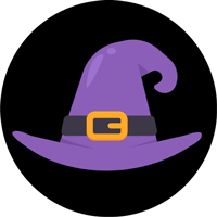 Bubble, bubble, toil and trouble Halloween witches hat