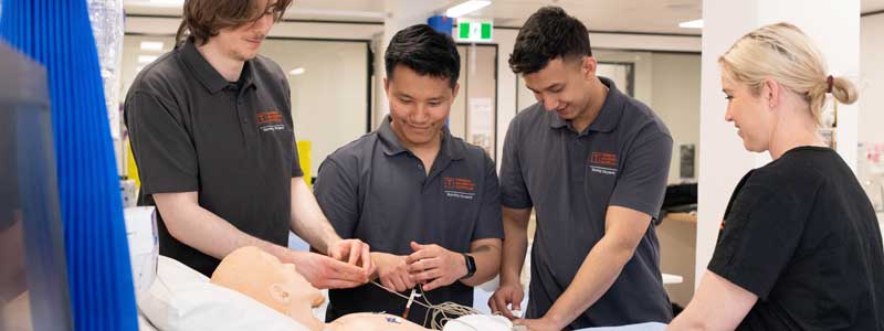 Nursing student in a Clinical Simulation Lab