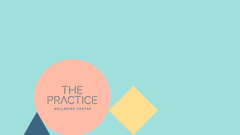 Overhead view of iPad, book and keyboard