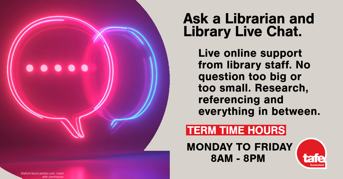 Library live chat term time hours 8am to 8pm
