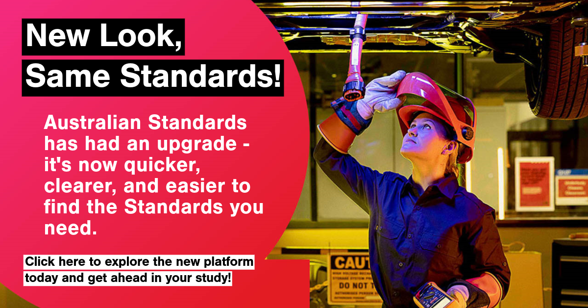 New Australian Standards Platform. Click to access now