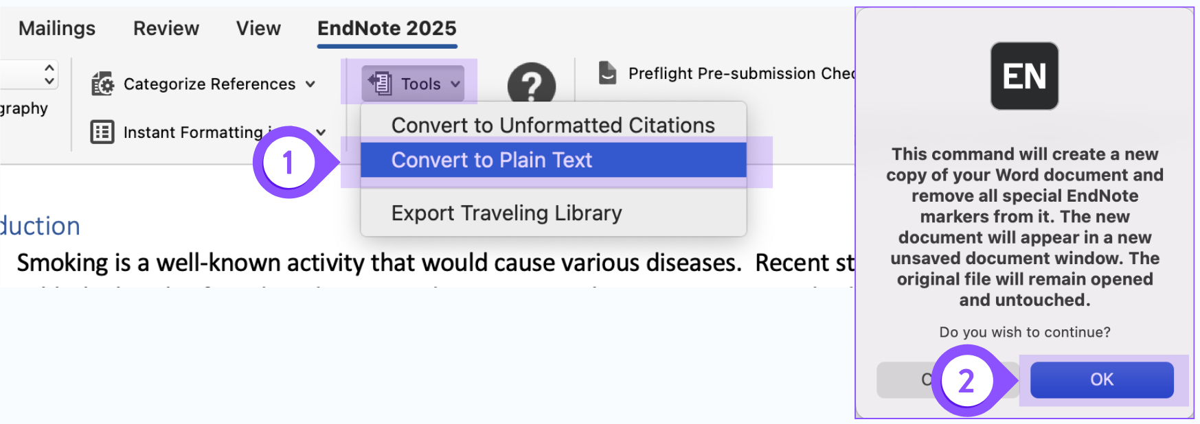 3. Remove Field Codes - EndNote 2025 - Research Guides at Hong Kong ...