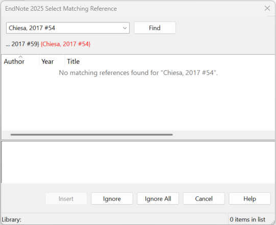 Endnote Referencing Software Common issues - EndNote referencing software - Library Guides at ...