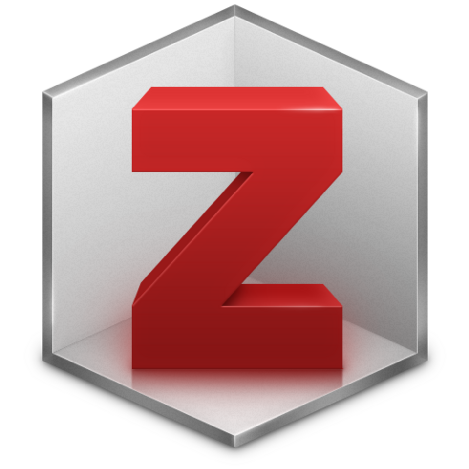 Zotero logo the letter z in a 6 sided shape