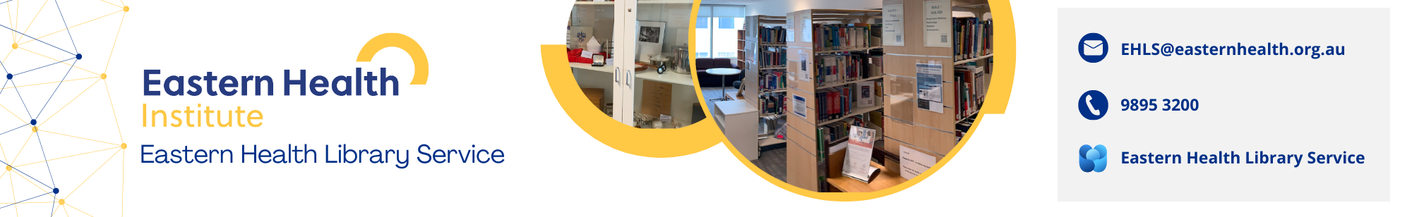 Eastern Health Library Service Header